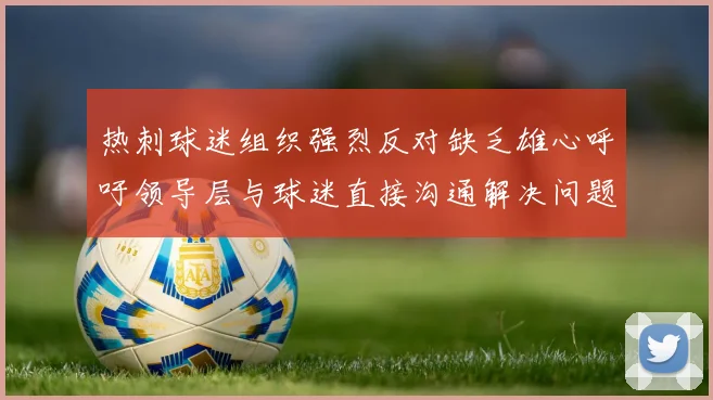 热刺球迷组织强烈反对缺乏雄心呼吁领导层与球迷直接沟通解决问题